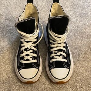 Classic Black and White High-Top Sneakers